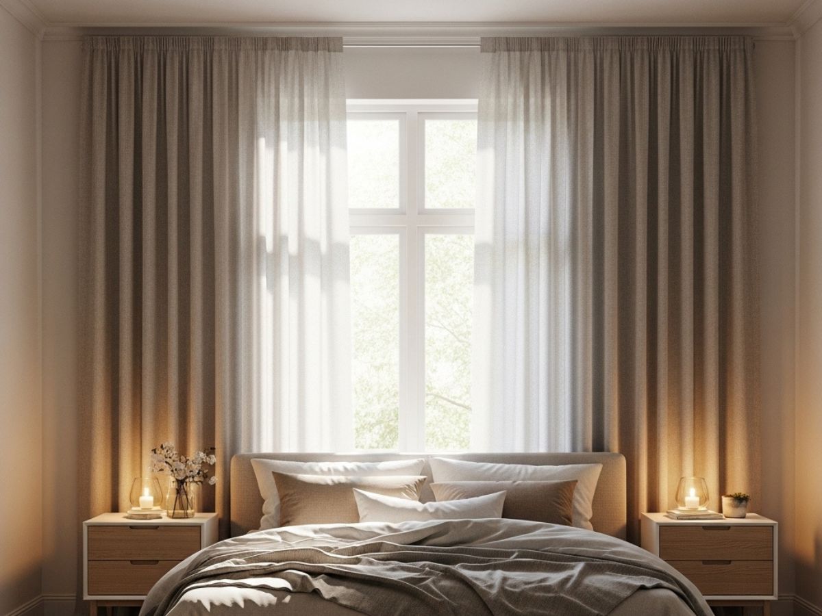 Cortina Wave com Trilho Suíço